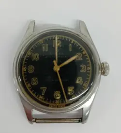 Vtg Black Dial ROLEX Oyster Royal Shock Resisting Watch (NO Strap) OF96