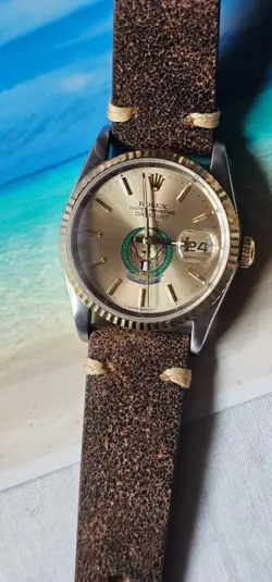 ROLEX DATEJUST 16233 UAE ARMED FORCE LOGO  MEN'S AUTOMATIC WATCH 1988