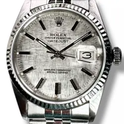 ROLEX DATEJUST 16014 SILVER LINEN DIAL