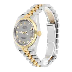 Rolex Datejust 36 Gold/Steel 116233 Silver Sunbeam Rare Dial Jubilee Box Papers