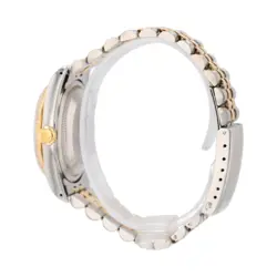 ROLEX DATEJUST  16233 36MM CHAMPAGNE INDEX DIAL FLUTED BEZEL JUBILEE BAND