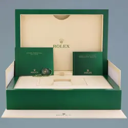 2020 MINT Rolex Platinum President Day Date 40 Dark Blue Roman 228206 Watch Box