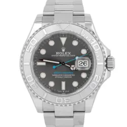 MINT ROLEX YACHT-MASTER 40MM RHODIUM PLATINUM STAINLESS STEEL WATCH 126622