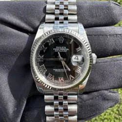 ROLEX DATEJUST 116234 BLACK ROMAN DIAL