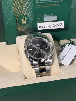 ROLEX DATEJUST 126334 SILVER OYSTER BRACELET WITH SILVER BEZEL 2022
