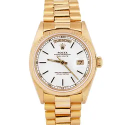 PRESIDENT WHITE 36MM