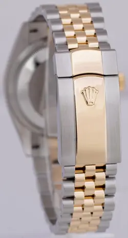 MINT PAPERS Rolex DateJust 36 Champagne Palm Motif Gold Jubilee 126233 Watch BOX
