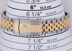 MINT PAPERS Rolex DateJust 36 Champagne Palm Motif Gold Jubilee 126233 Watch BOX