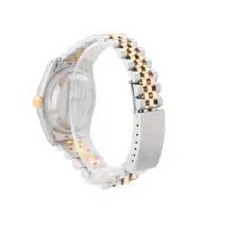 ROLEX DATEJUST 16233 36MM CHAMPAGNE INDEX DIAL FLUTED BEZEL & JUBILEE BAND