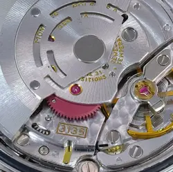 ~ROLEX MENS DATEJUST 16234 18KW & SS RAINBOW PAVE DIAL 1 CTS FLUTED 36MM WATCH