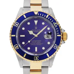 ROLEX SUBMARINER DATE 16613 VIOLET X NUMBER SECOND HAND MENS