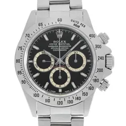 ROLEX DAYTONA 16520 BLACK ALL TRITIUM T NUMBER SECOND HAND MENS