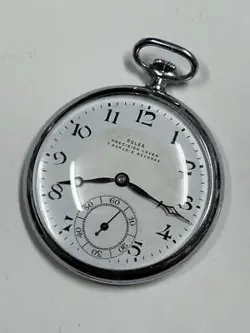 ROLEX POCKET WATCH 7 WORLD'S RECORDS MANUAL WINDING ANTIQUE