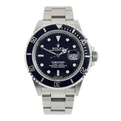 ROLEX SUBMARINER DATE STAINLESS STEEL BLACK DIAL 40MM AUTOMATIC MENS WATCH 16800