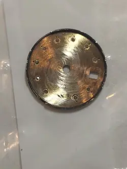 Rolex Only Dial With Diamonds White Real And Natural Dial Color Bleu...
