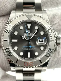 ROLEX YAHTMASTER 40MM RHODIUM DIAL STAINLESS STEEL BRACELET 126622 B&P 2022