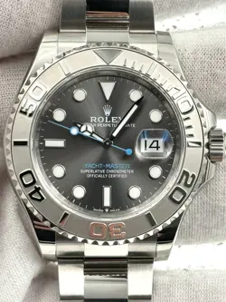 ROLEX YAHTMASTER 40MM RHODIUM DIAL STAINLESS STEEL BRACELET 126622 B&P 2024