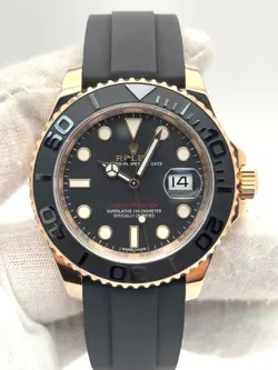 ROLEX YACHTMASTER 40MM ROSE GOLD OYSTERFLEX STRAP 116655 BOX & PAPERS 2018
