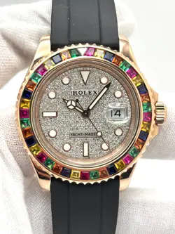 ROLEX YACHTMASTER 40MM ROSE GOLD OYSTERFLEX STRAP 126655