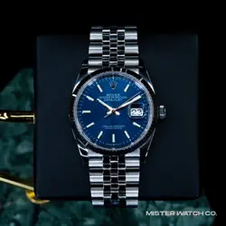 ROLEX DATEJUST 126234 BLUE DIAL STAINLESS STEEL JUBILEE BRACELET FLUTED BEZEL