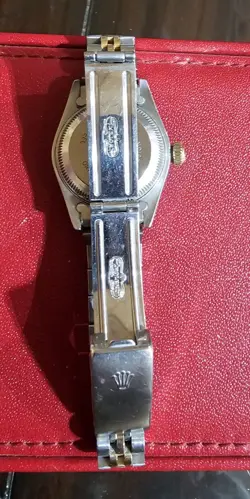 Ladies Rolex OP Datejust 69173 Two-Tone 18K Ivory Champagne gold Dial w Box dead