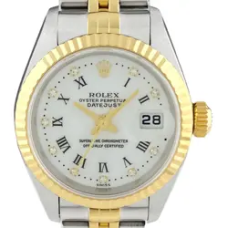 ROLEX DATEJUST 79173G YG DIAMOND AUTOMATIC LADIES #BS204