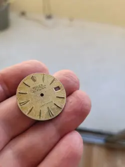 Rolex genuine vintage Air King date tropical raised Spear markers. rare beauty!
