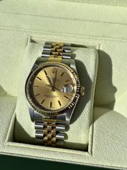 ROLEX DATEJUST 16233 36MM CHAMPAGNE DIAL