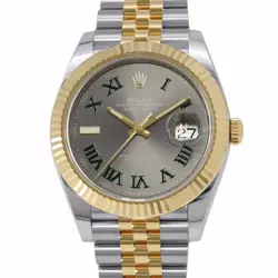 ROLEX DATEJUST 41 41MM STEEL 18K YELLOW GOLD SLATE DIAL 126333