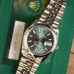 ROLEX DATEJUST 126234 SILVER JUBILEE BRACELET WITH SILVER BEZEL 2023