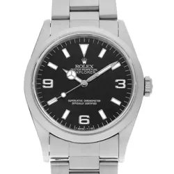 ROLEX EXPLORER I 14270 BLACK ALL TRITIUM T NUMBER SECOND HAND MENS