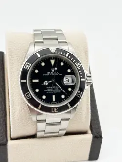 ROLEX SUBMARINER 16610 BLACK DIAL STAINLESS STEEL 40MM