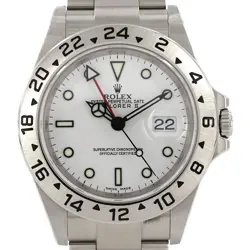 AUTHENTIC ROLEX EXPLORER II 16570 SS AUTOMATIC SERIAL INFO:D SERIAL  #260-006...