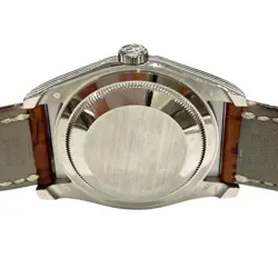 Rolex  Datejust 36 116139 K18 White Automatic Watch r45_0203