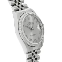 Rolex 2/10  Datejust 16220 A No. 1999 Silver Watch r45_0203