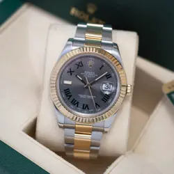 ROLEX DATEJUST II 41MM 116333 WIMBLEDON DIAL - BOX & PAPERS