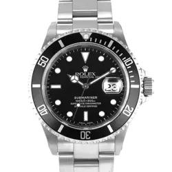 ROLEX SUBMARINER 16610 40MM BLACK DIVER STAINLESS STEEL OYSTER MENS WATCH 2002