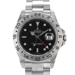 ROLEX EXPLORER II 16570 40MM GMT BLACK STEEL OYSTER MENS WATCH CIRCA 1999
