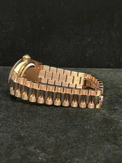 2021 Rolex Ladies Datejust 279165 Sundust Rose Gold 18kt President W Papers 28mm