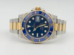 Rolex Submariner 116613LB with Card Two Tone Oyster Bracelet 40mm Blue Dial