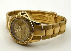 Rolex Yacht-Master Ref. 69628–  29mm, 18K Yellow Gold, Champagne Dial, w/ Card