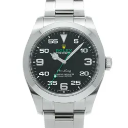 USED ROLEX AIR KING 116900 BLACK CASE SIZE 40×40MM MEN'S WATCH #22134