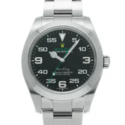 USED ROLEX AIR KING 116900 BLACK CASE SIZE 40×40MM MEN'S WATCH #21134