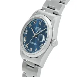 USED ROLEX Datejust 16200 Blue Case Size 36×36mm Men's Watch #21254