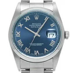 USED ROLEX Datejust 16200 Blue Case Size 36×36mm Men's Watch #21254