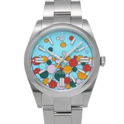 USED ROLEX OYSTER PERPETUAL 41 124300 BLUE MEN'S WATCH #23154