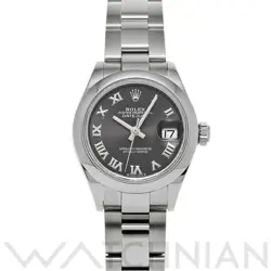 USED ROLEX LADY DATEJUST 28 279160 GRAY CASE SIZE 28×28MM LADIES WATCH #2244