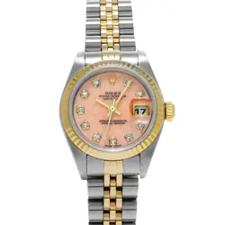 USED ROLEX DATEJUST 79173OPG PINK CASE SIZE 26×26MM LADIES WATCH #2124