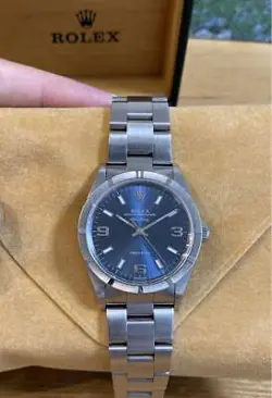 ROLEX AIR KING 14010 ENGINE TURNED BEZEL