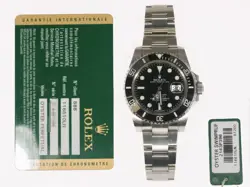 ROLEX SUBMARINER 116610LN WITH CARD 40MM STAINLESS STEEL BLACK DIAL OYSTER BAND